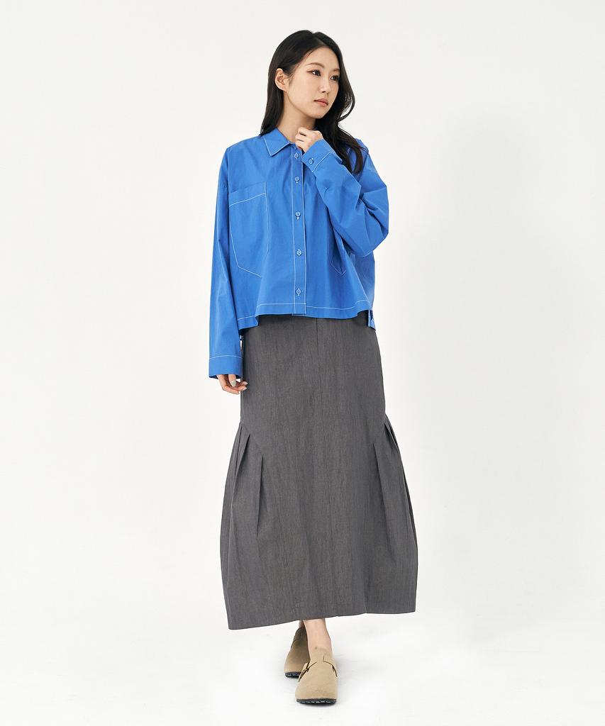 Peulleio Sb Skirt _ Gray