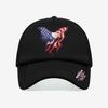 1PC Artistic 250th America Trucker Hat, Tassel Flag Eagle Print, Streetwear Cap for Patriotic Fans
