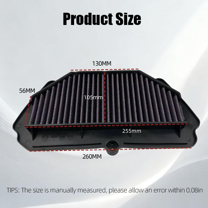 Ninja ZX-6R Motorcycle Air Filter For Kawasaki Ninja ZX6R ZX636 ZX636F ZX636E ZX600R ABS Air Intake Filter Element 11013-0036