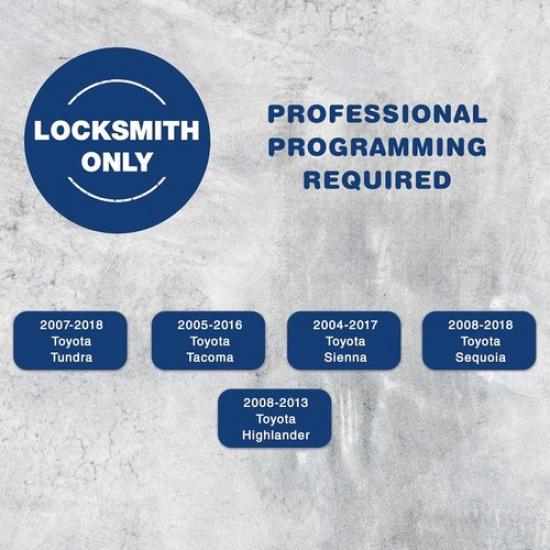 Key Fob Replacement for 2004-2018 Tundra Tacoma Sienna Sequoia Highlander R