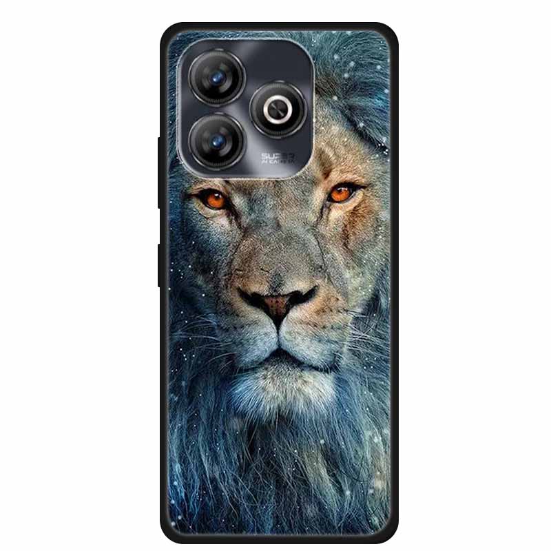 Pro ZTE BLADE A75 4G Pouzdro Zvířata Měkký Silikon TPU Pouzdra na Telefon Zadní Kryt Pro ZTE BLADEA75 Nárazuvzdorný Vlk Ochranný Cool Coque