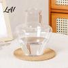 Indoor Hydroponic Plant Pot Clear Vase Glass-Like Plastic Holder Modern Vase for Plants Table Centerpiece Home Desk Shelf Decoration Transparent