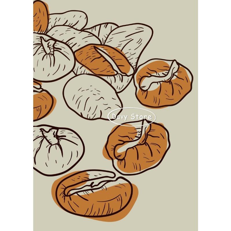 Coffee Beans Coffee Cup Espresso Poster and Print Canvas Painting Wall Art Picture for Coffee Bar Cafe Home Decor Cuadros