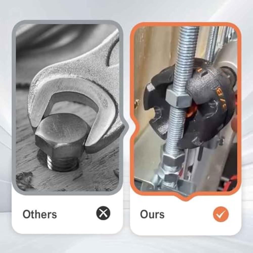 Nut Remover Bolt Extractor Tool Nut Zipper Drill Attachment for Conduit Racks Socket Wrenches