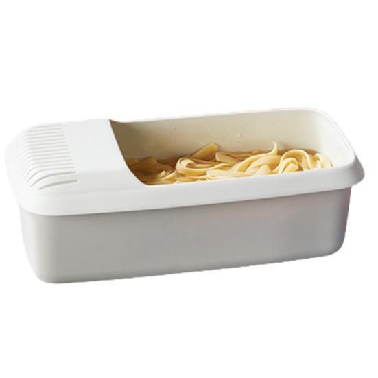 Microwave Pasta Cooker with Strainer Large Capacity Heat Resistant No Stick Widely Used Cooking Kitchen Accessories Microwave