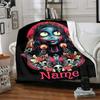 Warner (4) Customize Your Name Blanket Cozy Customizable Blanket Comfortable Suitable for Sofa Office Chair Home Decor Couch Ideal for All Seasons