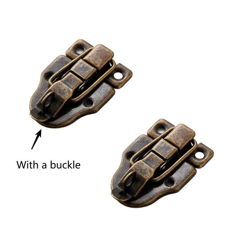 2/10pc Vintage Jewelry Wood Box Hasps Drawer Latches Decorative Suitcases Hasp Latch Buckle Clasp Furniture Hardware 40*60MM