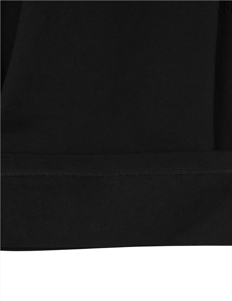 Enbiei Essential Logoman Bermuda Sweatpants Black