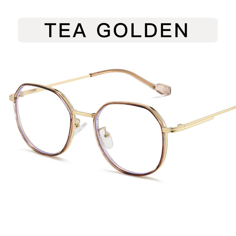 New Style Eyeglass Frames Polygon Shape Anti Blue Light Man Glasses TR90 Material Trendy Stylish Women's Glasses Frame