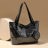Large Capacity DuPont Paper Jelly Bag Fashion Versatile Transparent Waterproof Tote Bag Commuter Tote Bag