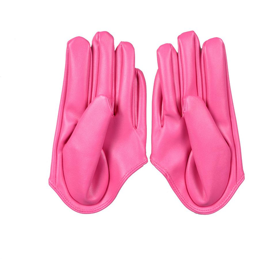 Half Palm Leather Gloves, Stylish Finger Gloves for Party, Wedding & Photography Cosplay & Driving