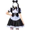 New Black And White Lolita Gothic Maid Uniform Halloween Lolita Women's Dress