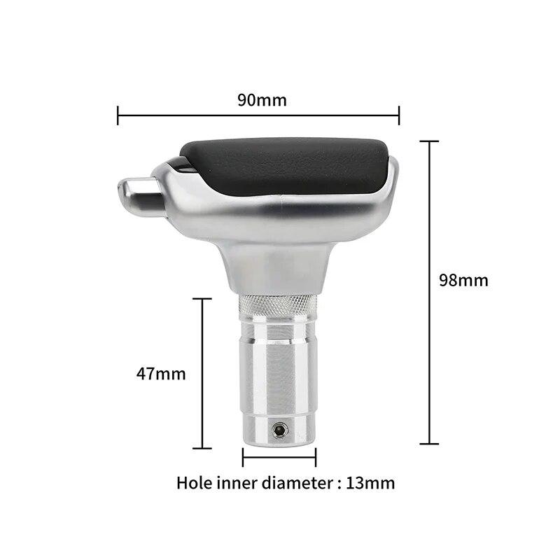 Universal PU Leather Automatic Car Gear Shift Knob Shifter Lever Handle Head Stick Replacement Interior Accessories for Kia for Hyundai