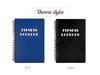 English Daily Fitness Plan & Exercise Check-in A5 Coil Notebook