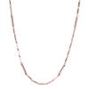 [Jeroot] Stylish, Lightweight Magnetic Necklace for Women, Hypoallergenic, 2mm Wide, 45cm Long, Pink Gold, with Exclusive Box