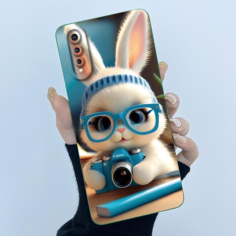 New For Vivo S1 1907 Case Lovely Cartoon Cat Liquid Silicone Soft TPU Shockproof Back Cover For Vivo V17 Neo VivoS1 Phone Case