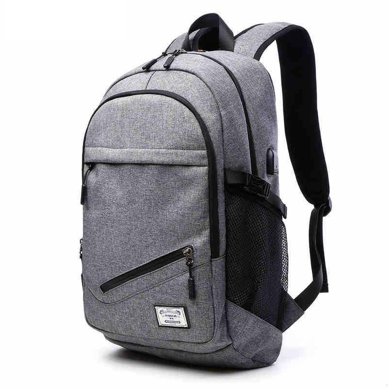 Mens Travel Backpack Hiking School Bag Rucksack With Usb Port Fit Laptop 156"