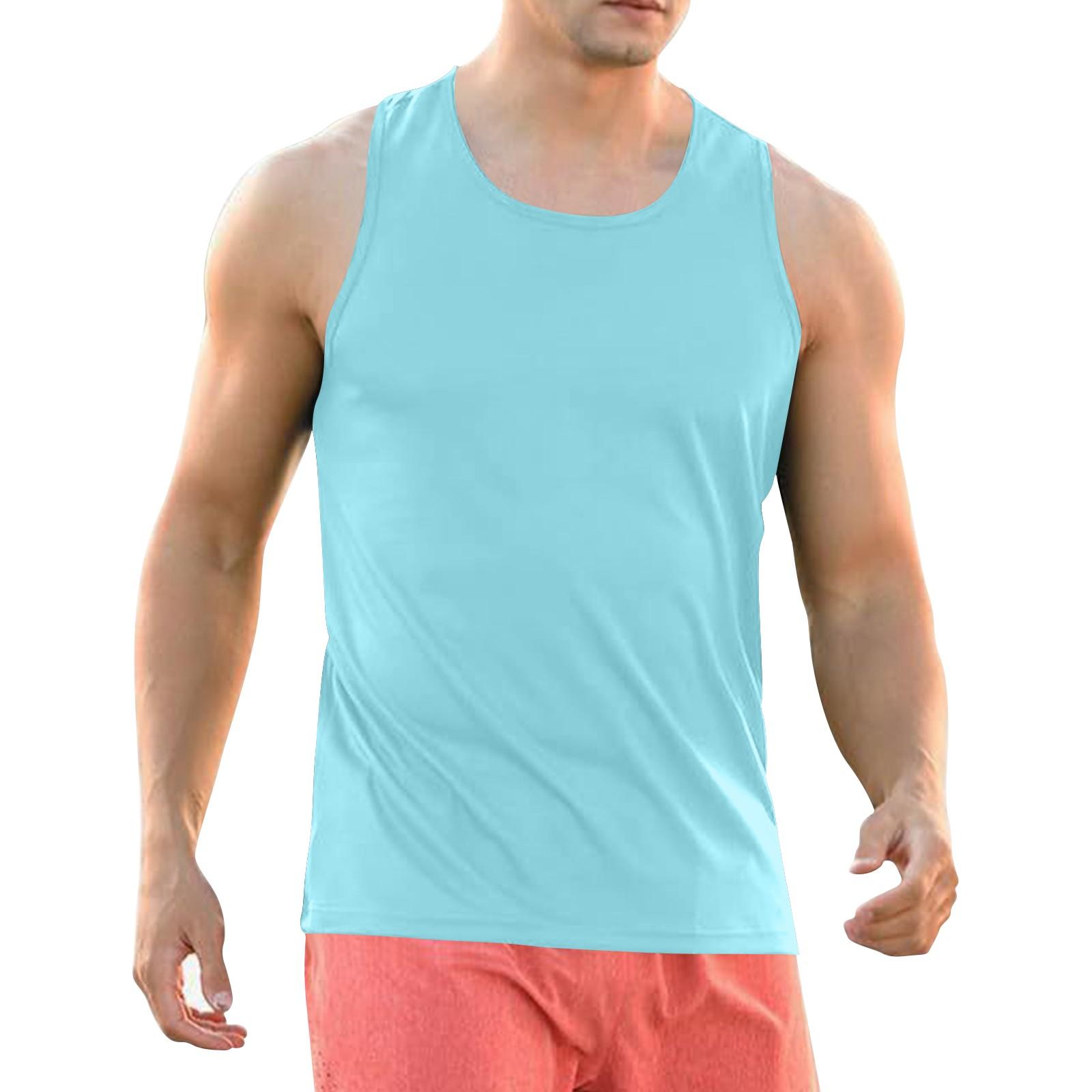 

Чоловіча літня майка тонка безрукавка жилет для тренування м язів у спортзалі M