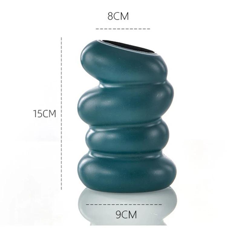 1ks plastová spirála bílá váza Severská kreativní nádoba na aranžování květin do kuchyně obývací ložnice domácí dekorace