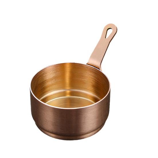 Stainless Steel Sauce Cup with Handle Reusable Metal Dipping Cups Small Condiment Server for Ketchup Appetizers Soy Sauce