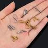 Stainless Steel Hand-Shape Toggle Connectors Diy Jewelry Making Bracelet Clasps Bulk Accessories