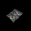 Double-Chamber Transparent Ziplock Bags, Pack of 200, Perfect for Storing Jewelry & Decorative Items