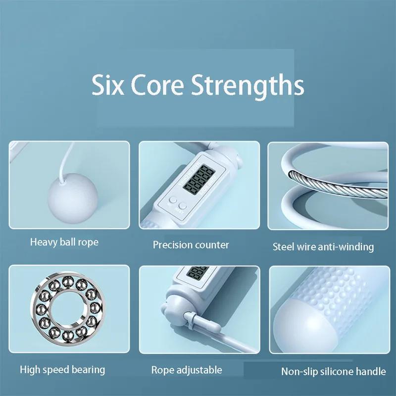 Intelligent Counting Cordless Jump Rope Professional Sports Fitness Adult Student Dual Purpose Jump Rope Sporting Goods