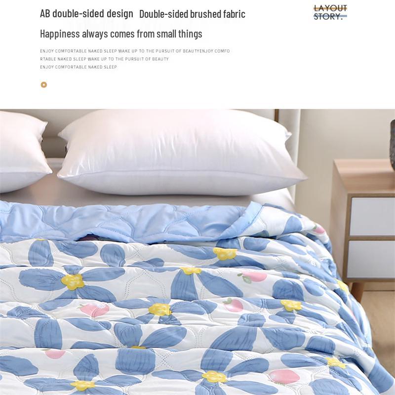 KANGCHUYA Leilin Funa Colorful Printed Summer Quilt