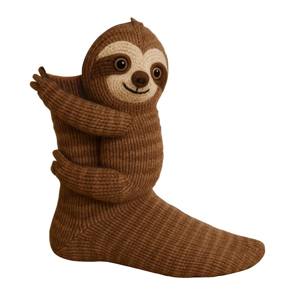 Crochet Animal Slipper Socks - Handmade Plush Creature Socks With Non-Slip Grips For Kids & Adults