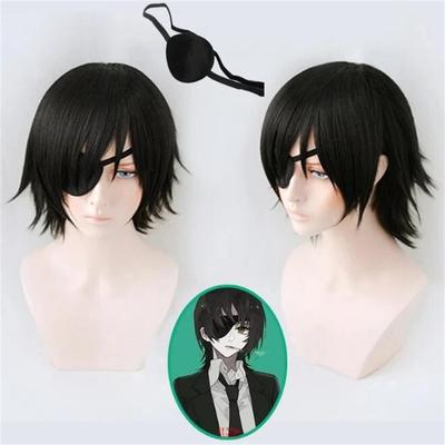 Himeno Cosplay Wig Black Short Fluffy Layered Heat Resistant Synthetic Hair Anime Cosplay Wigs