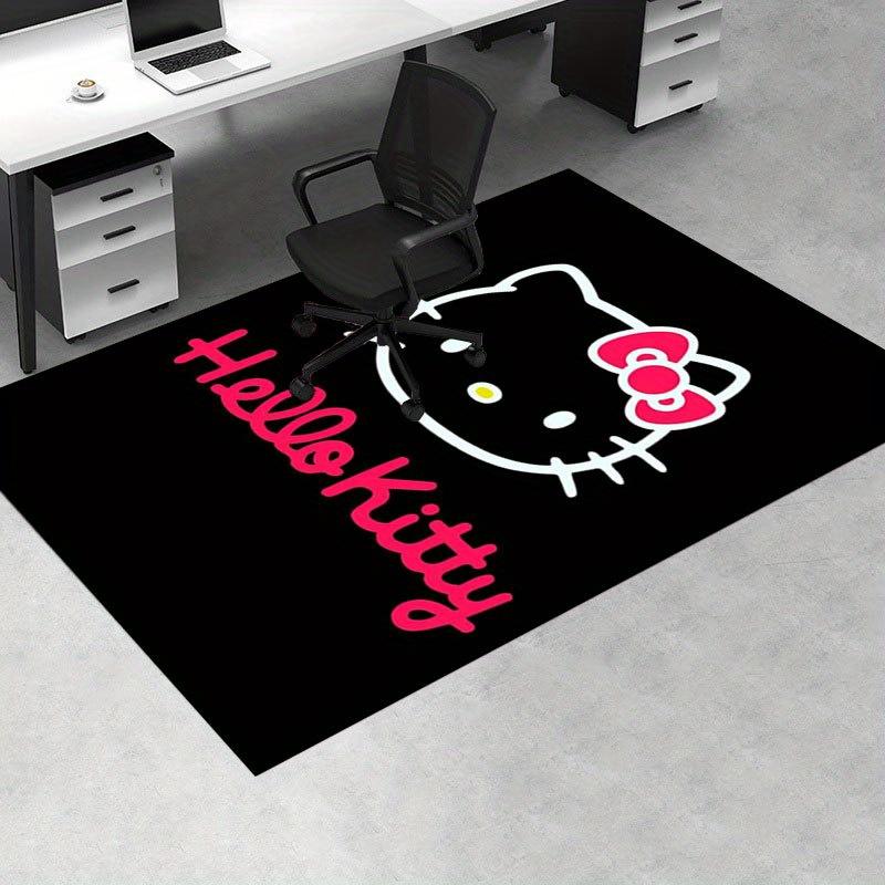1pc Sanrio Hello Kitty Mermaid Printed Office Carpet Rectangle Rug Under The Table,Perfect Room Decor for Living Room, Bedroom, Kitchen, Non-slip Floo