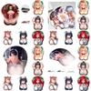 Entzückendes zweidimensionales 3D-Brust-Anime-Mauspad mit weichem ergonomischem Design