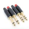 2/3 Pole Audio Mono Stereo Jack 6.35mm 6.5mm Male Connector Gold-Plated 1/4 Inch Plug Microphone Cable
