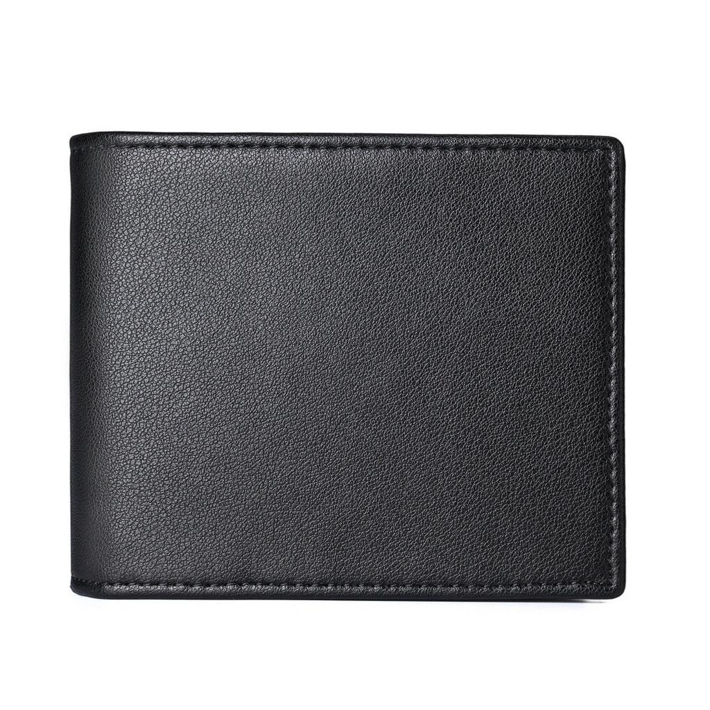 Short Leather Wallet, European and American Top Layer Cow Pickup Bag, Two Fold US Money Clip, Multi-color