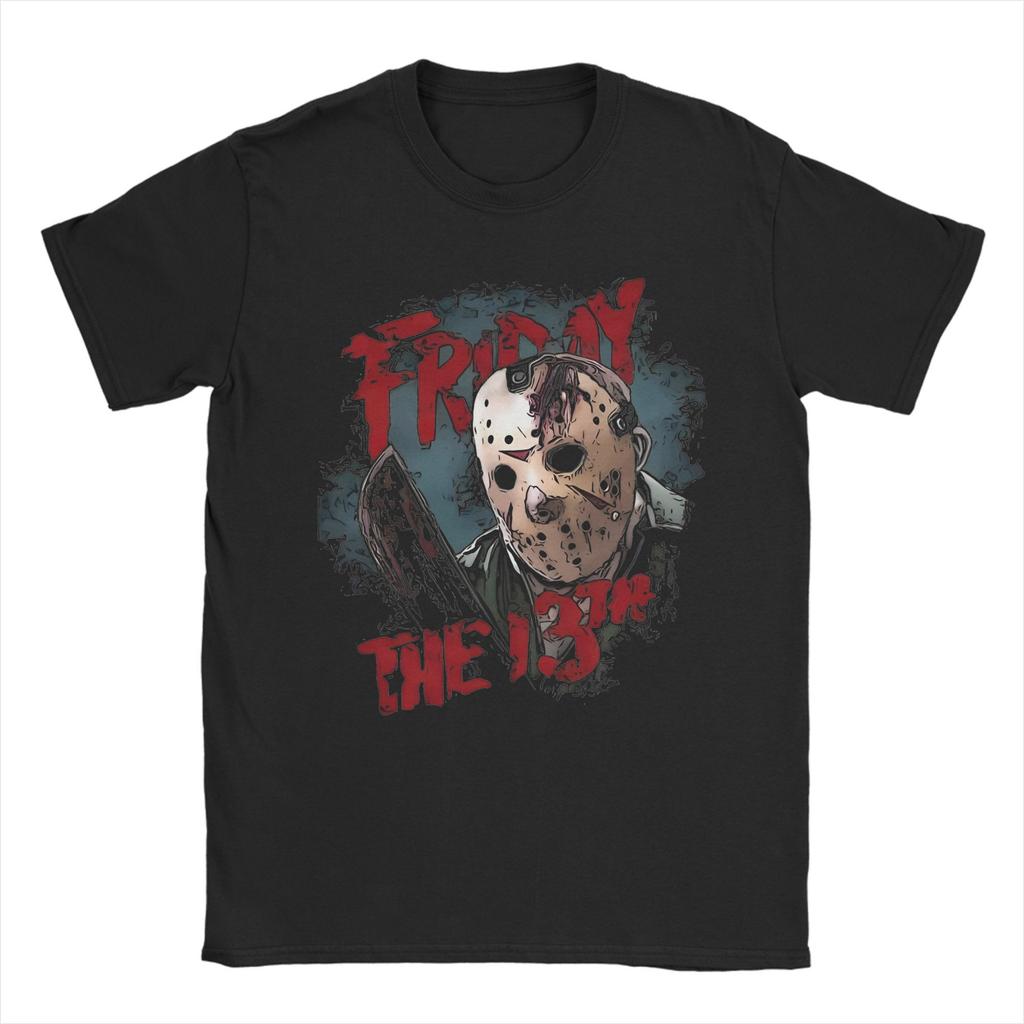 Jason Voorhees Friday 13th  T Shirt friday 13th Pure Cotton Clothing Funny Short Sleeve Round Neck Tees 4XL 5XL 6XL T-Shirt