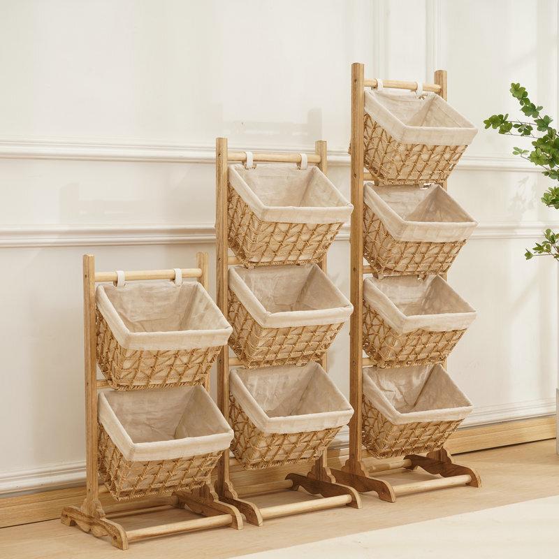 Multi-Layer Woven Hanging Storage Basket