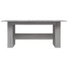 Dining Table Gray Sonoma 180 x 90 x 76 cm Engineered Wood