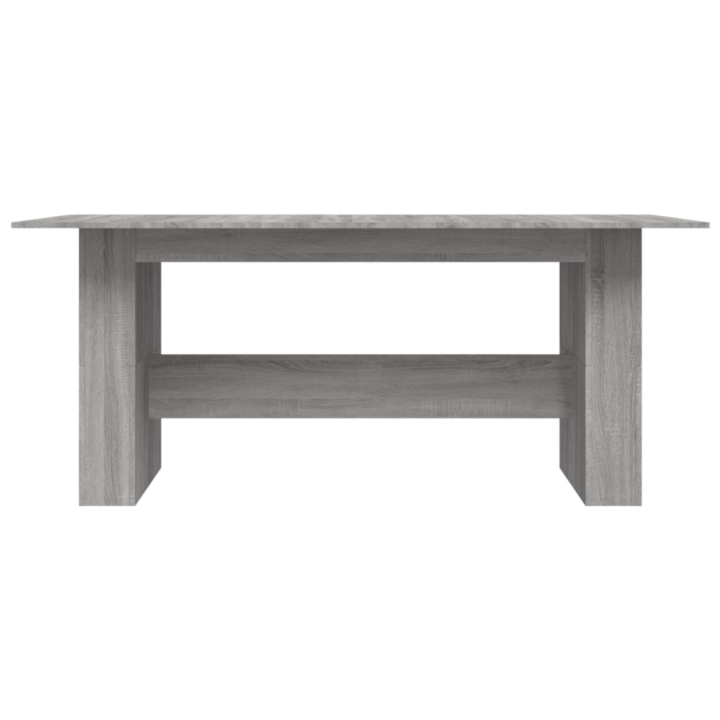 Dining Table Gray Sonoma 180 x 90 x 76 cm Engineered Wood