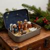 Christmas Gift Set Small Nativity Figurines Resin Scene Ornament for Blessing Holiday Decors Festival Atmosphere