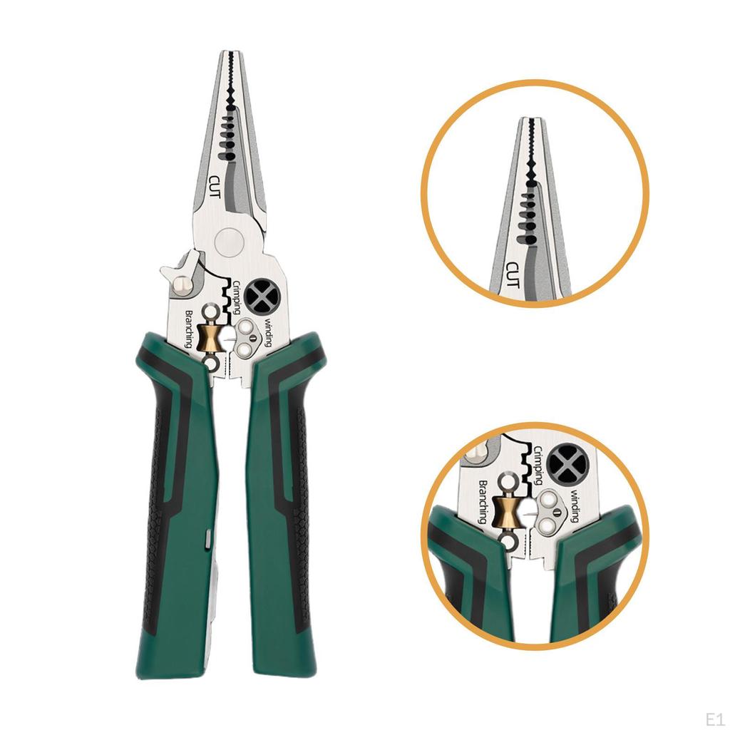 Wire Stripper Stripping Tool Multifunctional Crimper Cutting Ergonomic Comfortable Grip Cable