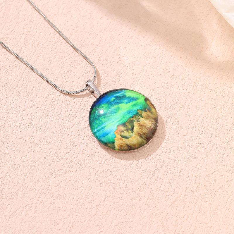 temu necklace planet aurora dreamtime gem necklace sun