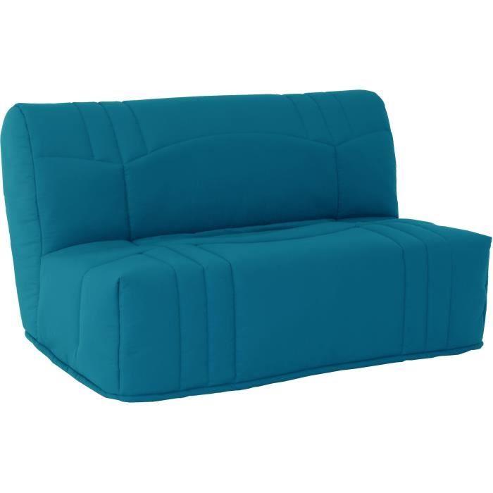 Banquette BZ DREAM - Tissu 100% Coton bleu canard - Couchage 140x190 cm