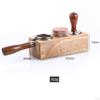 Beech Wood Manual Coffee Tamper Holder Bracket Station Tamping Tool Stand Rustic Barista Tools for ,