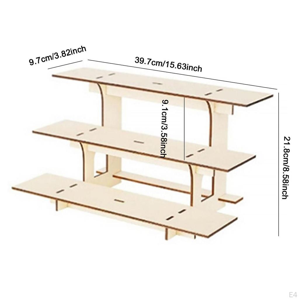 3 Tier Corner Display Rack with Shelves for Craft Shows And Markets