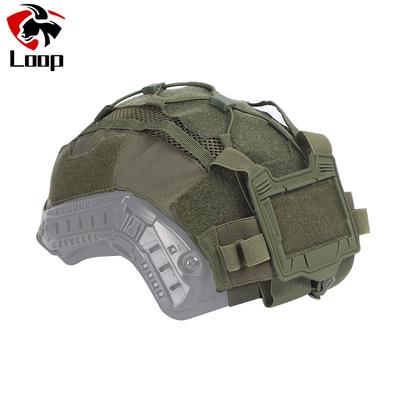 Helmüberzug-Set für maritime Helme, NVG-Batterietasche, Jagd-Hybrid-Netzabdeckung für Aufprall- & ballistische Helme