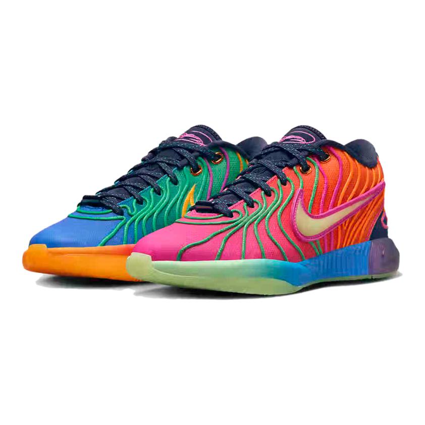 Nike LeBron 21 GS Optimism Dětské tenisky Vícebarevné Foto-modré Vapor-zelené HF6819-400