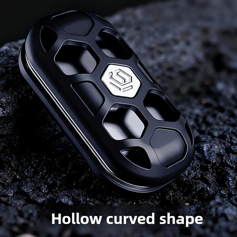 Edc Neu Fingerspitze Mechanische Druckkarten Hohlmetall Mechanisches Ei 2.0 Dichtes Segment Fingerspitze Karten Drücken Dekompression Spielzeug
