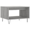 VidaXL Table basse sonoma gris 60x50x40 cm bois d'ingénierie 829258