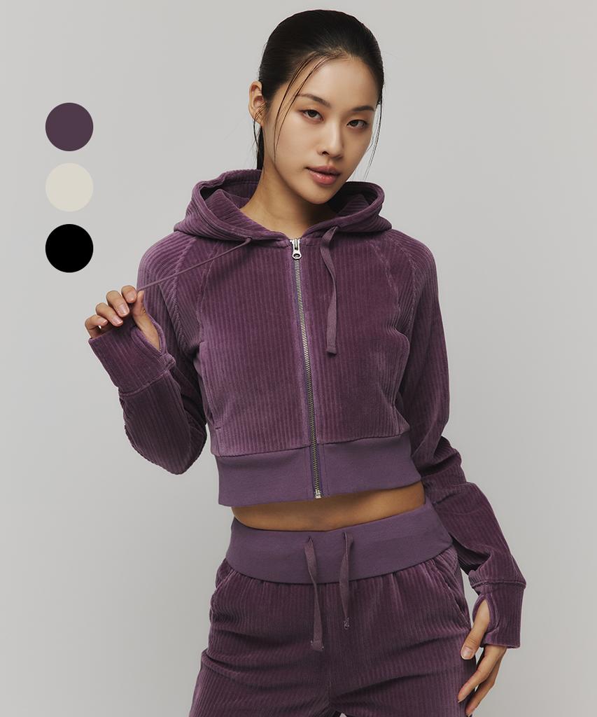 Musinsa Standard Sports Velboa Ribbed Zip-Up Hoodie For Women (3 Colors)