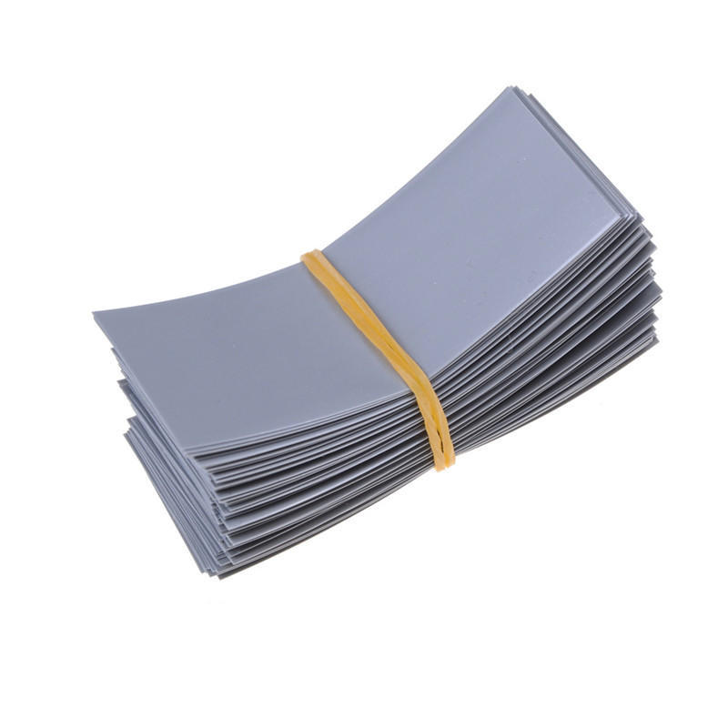100Pcs 18650 Battery Wrap Pvc Heat Shrink Tubing Pre-Cut Precut